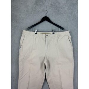 Columbia Pants Mens 44x30 Beige Cotton Chino Casual Outdoors Hiking Relaxed Mens